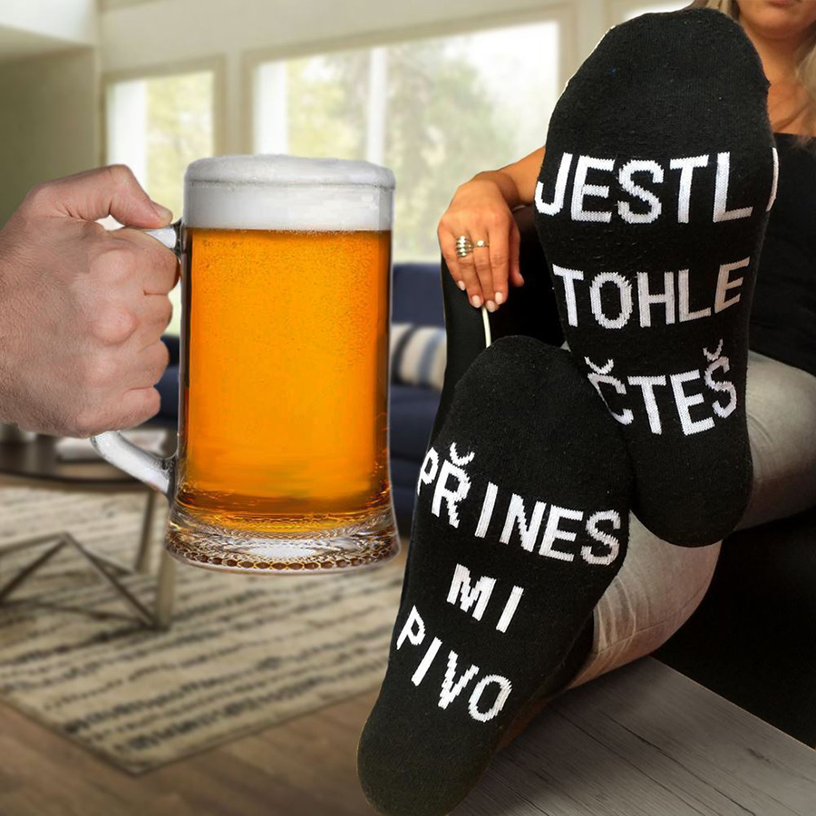Vtipné ponožky - Přines mi pivo Vtipné ponožky - Přines mi pivo